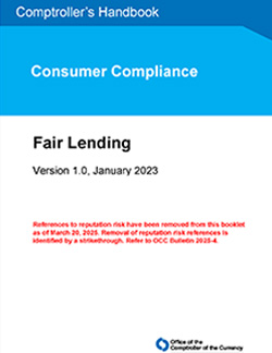 Comptroller's Handbook: Fair Lending Cover Image